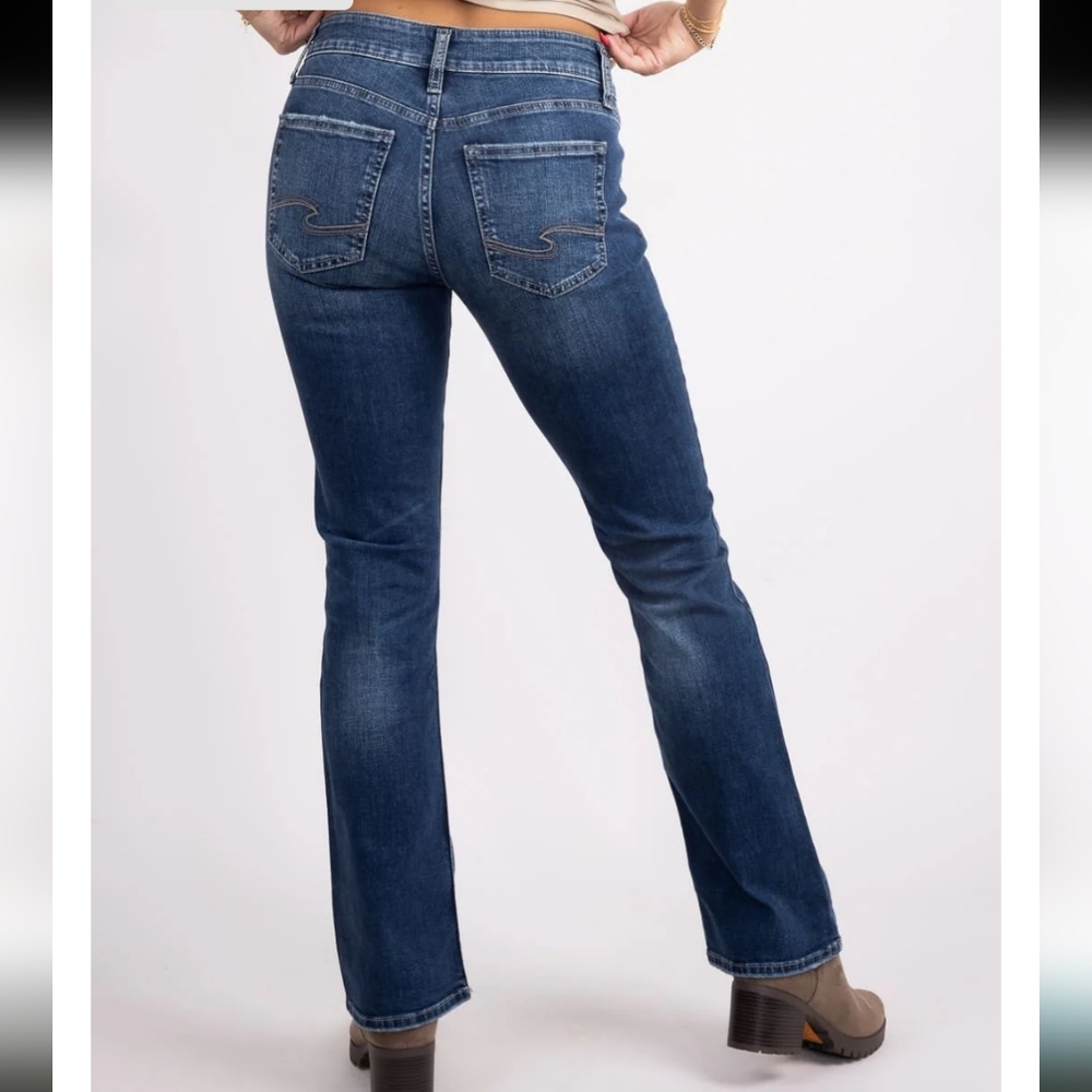 Silver Jeans Women's Boot Cut in Deep Blue - Picture 4 of 5